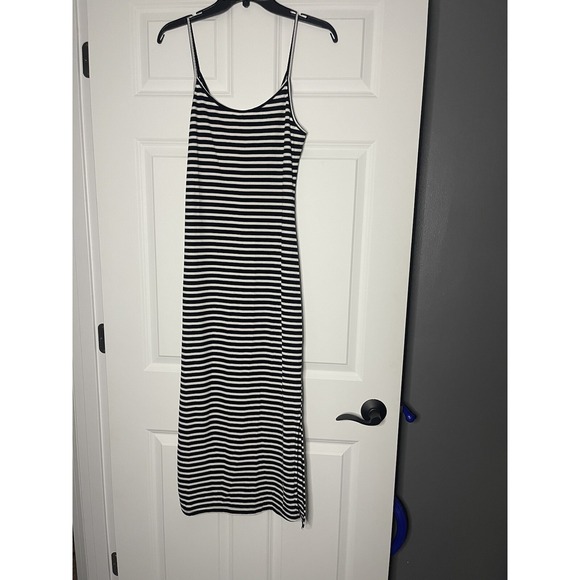 Maverick The Collection Dresses & Skirts - Maverick the Collection Tank Midi dress large ribbed black white stripe Beach